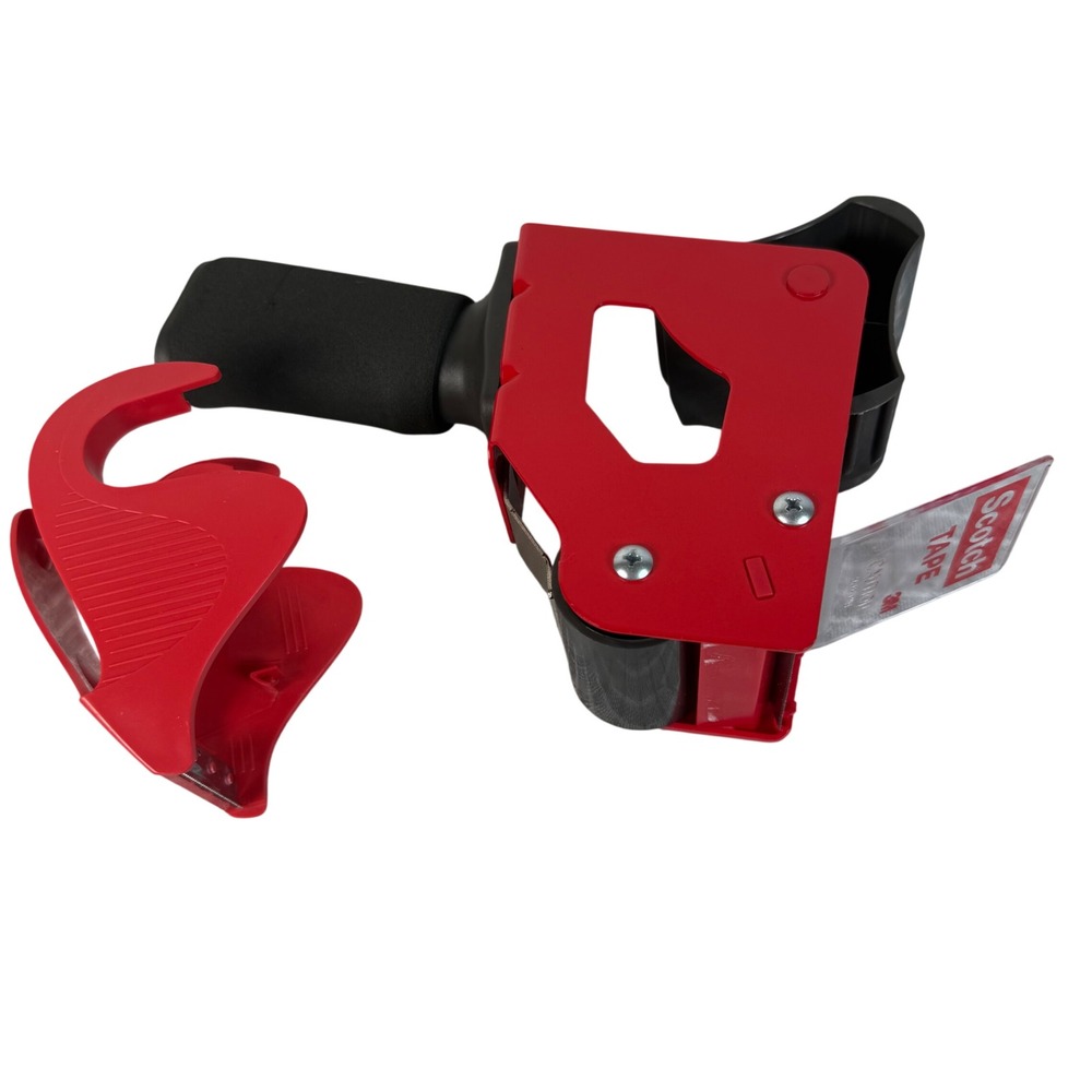 Scotch H180 Industrial Tape Dispenser Red Heavy Duty Packing Gun Bundle - Picture 3 of 5